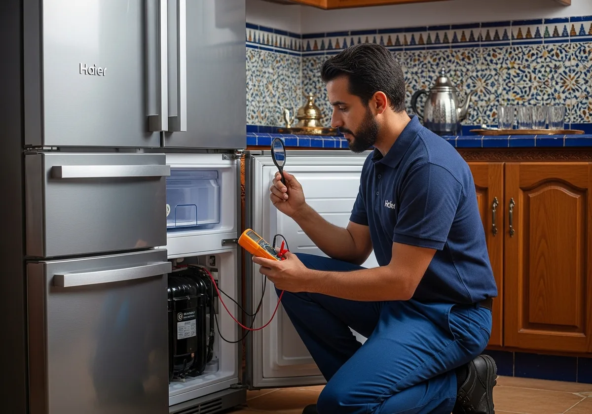 Expert en réparation réfrigérateur Haier Multi-Door à Rabat — diagnostic professionnel codes F1 F2 F3