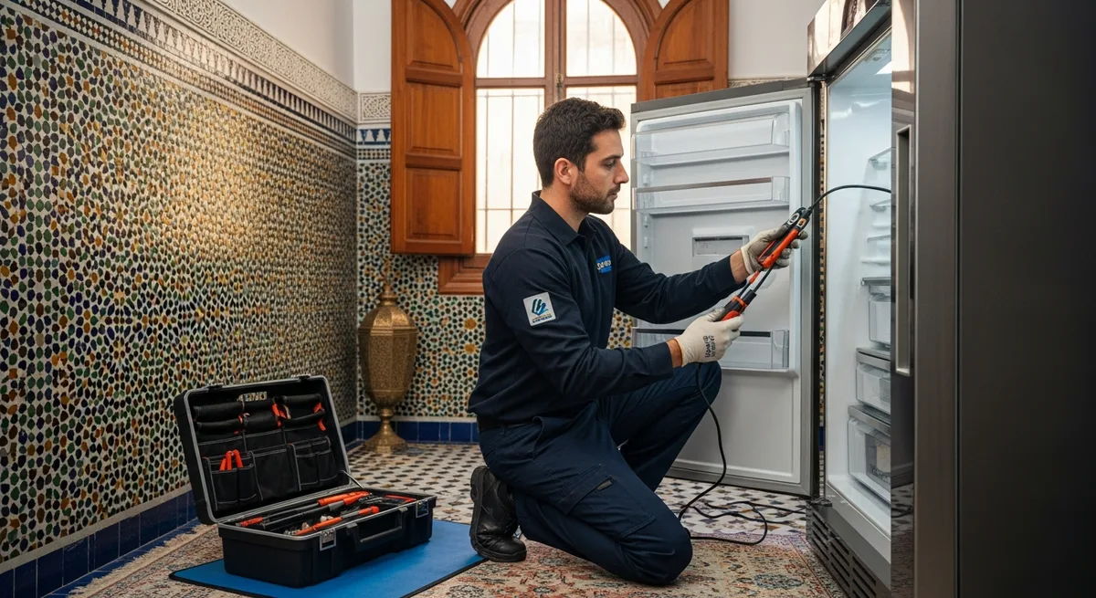 Technicien agréé réparation réfrigérateur à domicile Rabat — zellige marocain, diagnostic professionnel