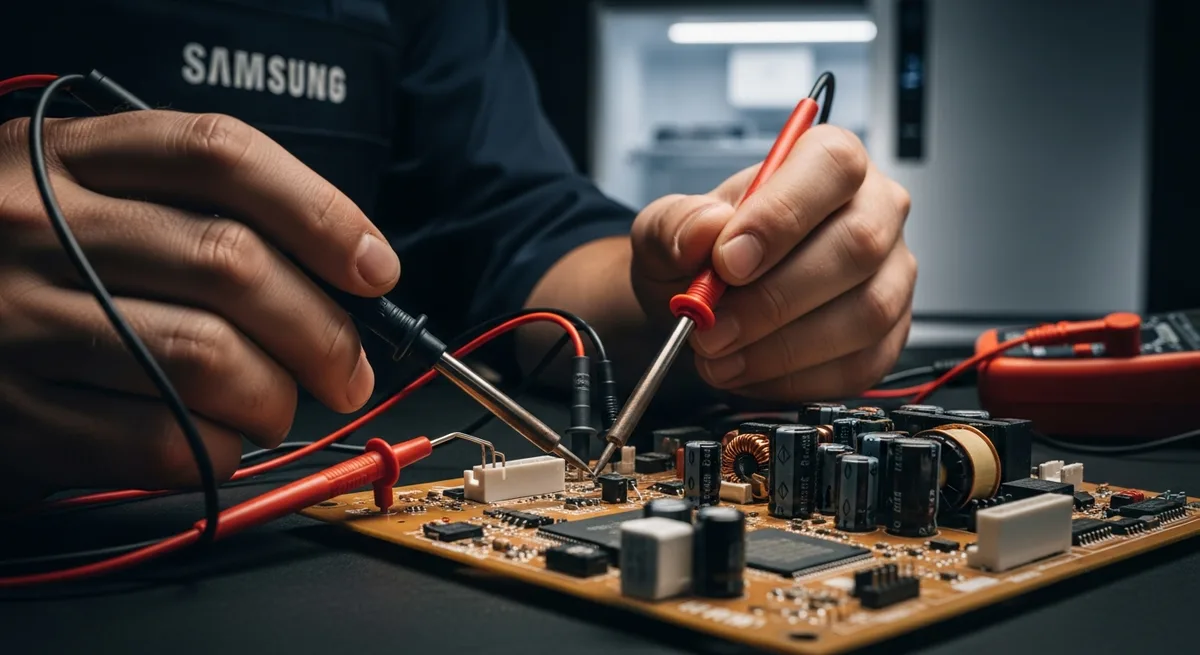Technicien expert réparation réfrigérateur Samsung à Rabat — carte électronique, diagnostic professionnel