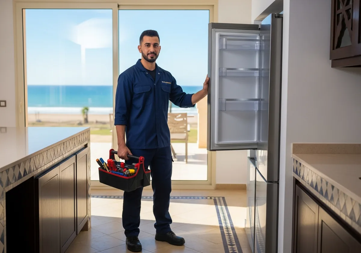 Technicien réfrigérateur à domicile à Skhirat — villa côtière, réparation professionnelle toutes marques
