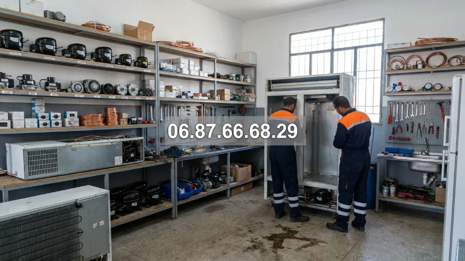 Atelier pièces détachées réfrigérateur Rabat — Amine Balla technicien agréé, compresseurs et pièces en stock